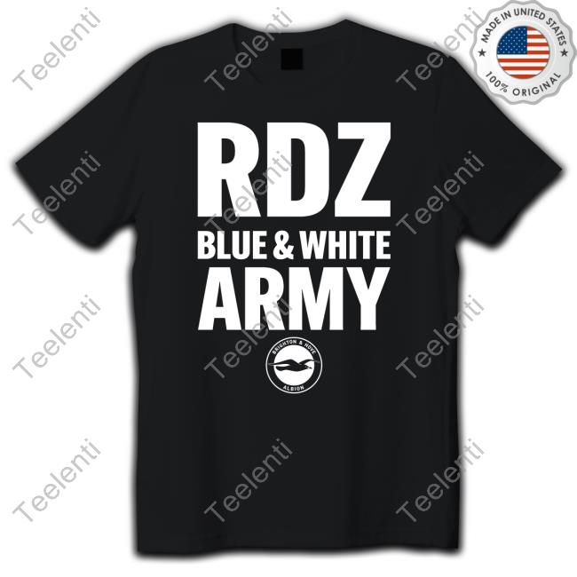 Brighton & Hove Albion Rdz Blue White Army Shirt