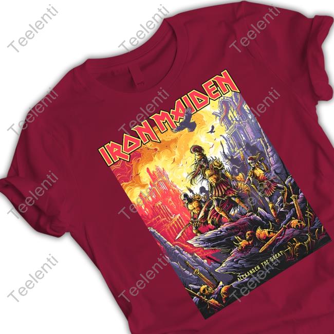 Iron Maiden Merch Alexander The Great Hell On Earth 2023 Tour Sweatshirt