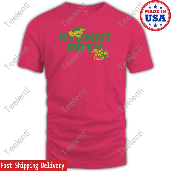 Retirementparty Store Frog Tee Shirt