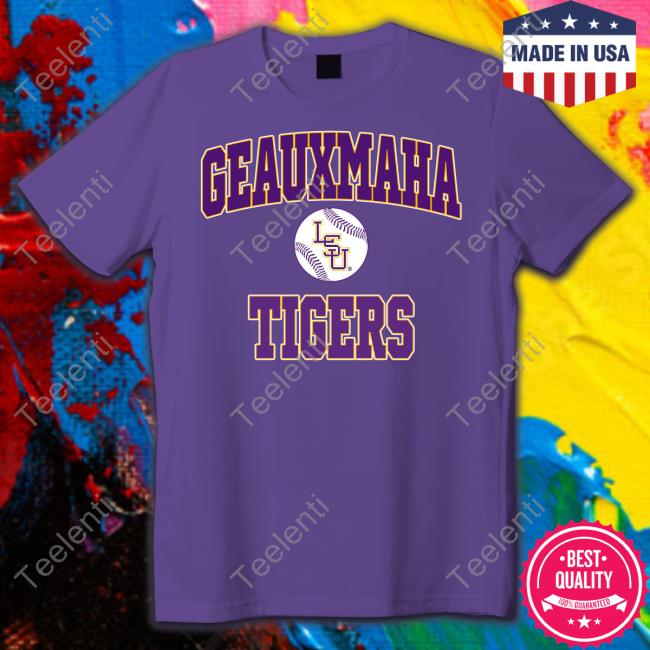 Jimmy Burrow Wearing Geauxmaha Tigers Tee Shirt