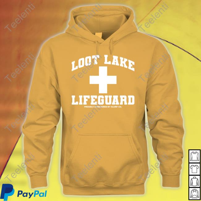 Failure International Merch Loot Lake Lifeguard Proudly Sponsored By Slurp Co Hoodie Sweatshirt