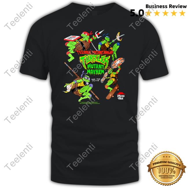 Pizza Hut Teenage Mutant Ninja Turtles Mutant Mayhem Shirt