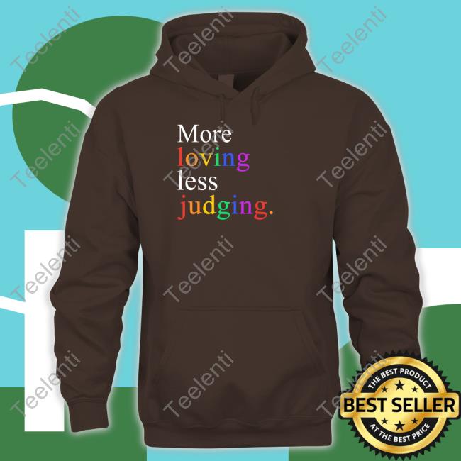 Official More Loving Less Judging Long Sleeve T Shirt Mahogany Mommies Merch