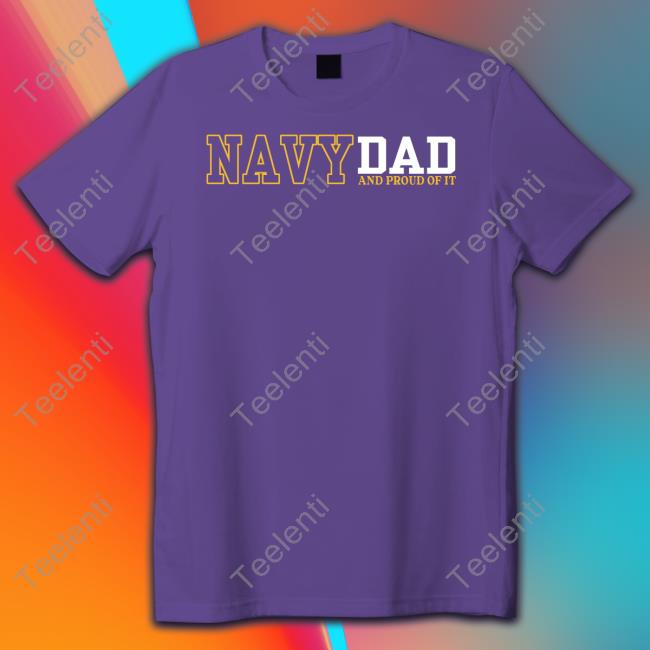 Navy Dad And Proud Of It Sweatshirt