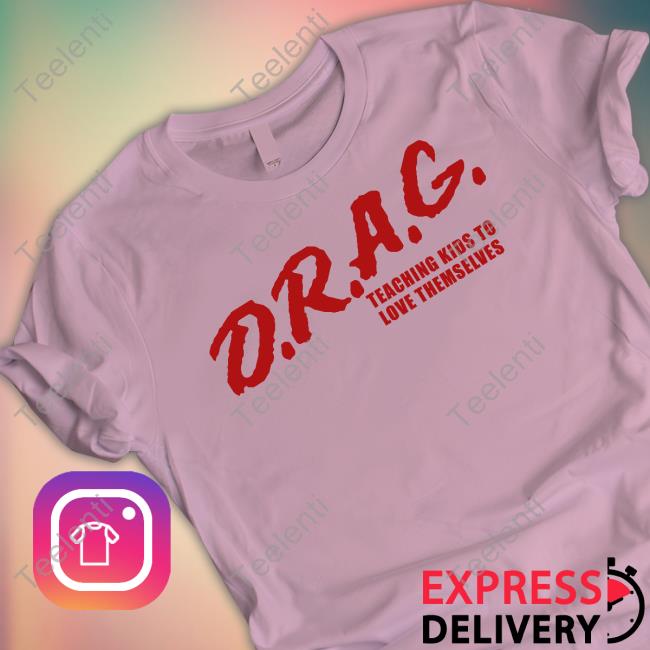 Raygunsite Merch Drag Teaching Kids To Love Themselves Hoodied Sweatshirt